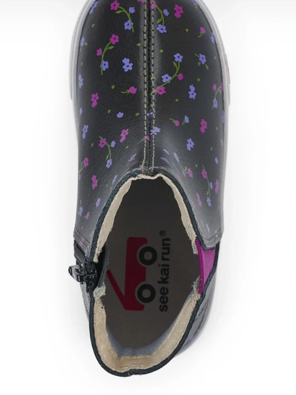 See Kai Run Keegan ll Black Floral Chelsea Boot NEW size 10 toddler